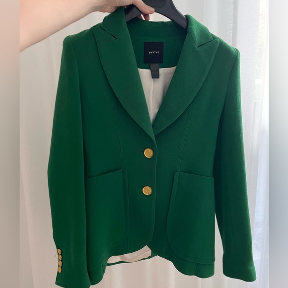 Smythe Jackets & Blazers - SMYTHE Green Blazer. Size 4. 100% wool